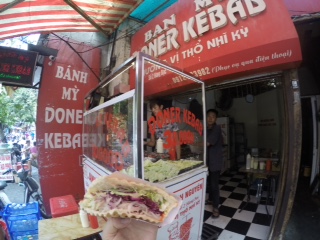 Veggie doner kebab.