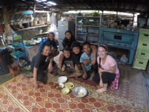 Hanging out with the guides and staff from Spicy Villa!