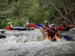 Karen rafting like a boss!